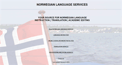 Desktop Screenshot of norwegianlanguageservices.com